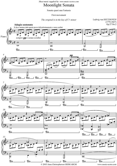 Piano classical piano classical piano free sheet music moonlight sonata (1st mvt). Pin on ♬ MUSIC OF THE HEART