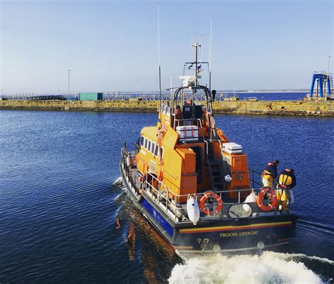 Troon Rnli Lifeboats Launch To Reports Of A Person In The Water Rnli