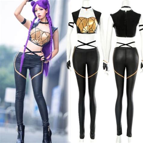 Lol Kda Kaisa Leather Cosplay Costume Daughter Of The Void Outfit Full