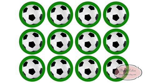 15 Football Soccer Cupcake Toppers Edible Etsy Festa De Futebol