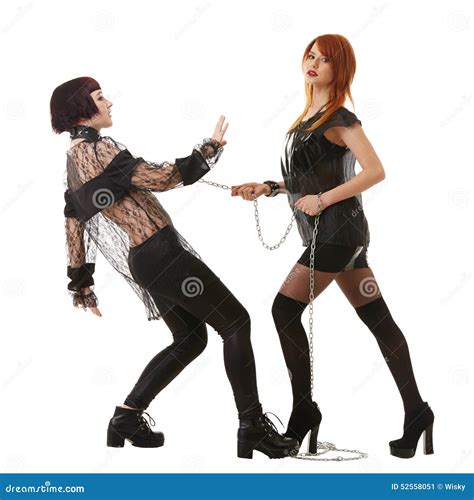 BDSM Concept Pretty Girls In Role Playing Game Stock Image Image Of Sexual Lesbian