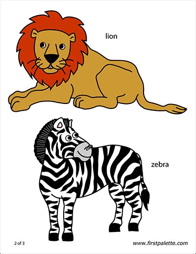 African Jungle Or Rainforest Animals Free Printable Templates
