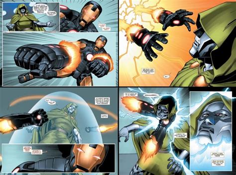Iron Man Vs Doctor Doom No Magic Pure Technological Battle Battles