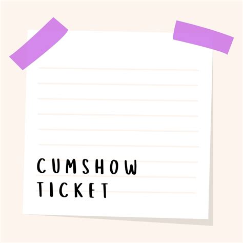 Cumshow Ticket Mfc Share 🌴