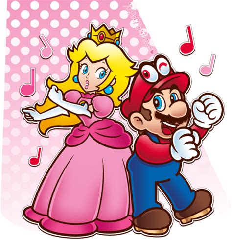 Mario And Princess Peach Dance Clipart Full Size Clipart 5701807