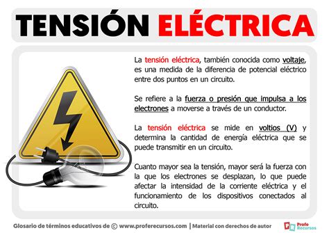 Qué es la Tensión Eléctrica