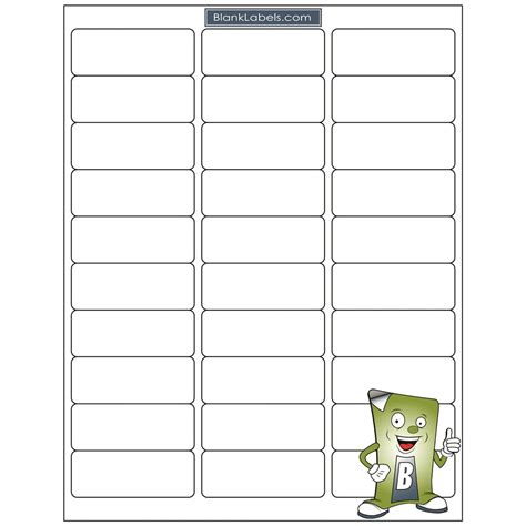 Blank Labels Address Label 3000 Total Sized For Fba And Word Templates