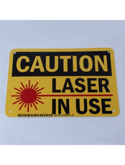 Laser Room Safety Warning Sign Caution Laser In Use Non Specific