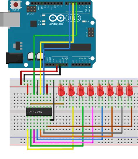74hc595 Shift Register Pinout Working Arduino Interfacing Images