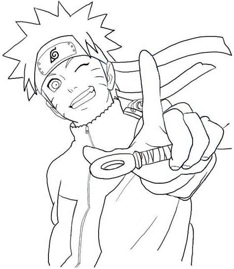 Happy Naruto Coloring Page Free Printable Coloring Pages For Kids