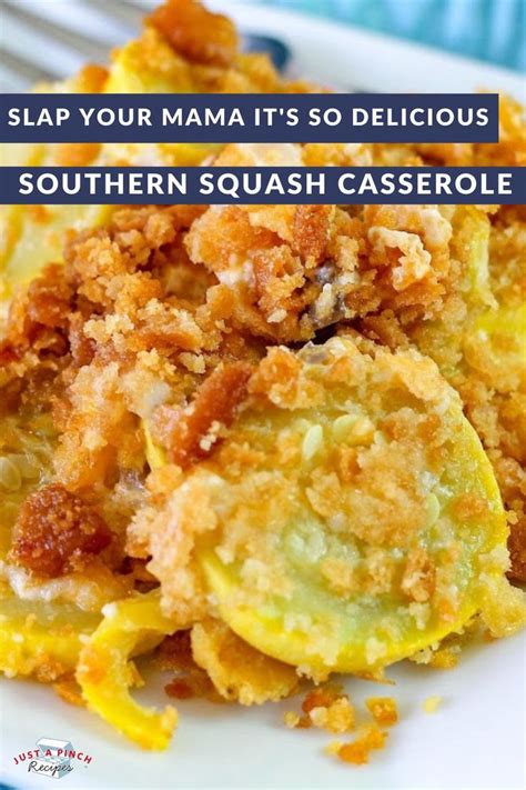 Southern Squash Casserole Just A Pinch Recipes Recipes Yummy