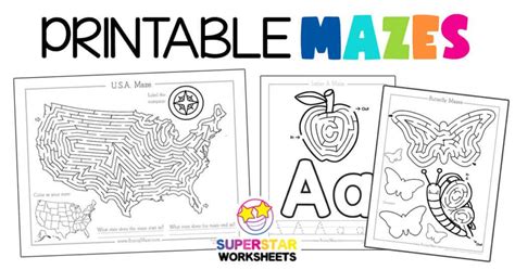 Maze Worksheets Free Printables Worksheets For Kids