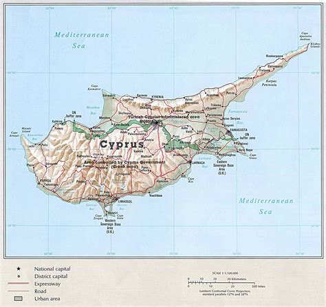 Cyprus Maps Printable Maps Of Cyprus For Download