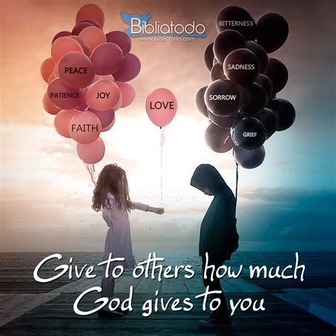 Give to others how much God gives to you - CHRISTIAN PICTURES