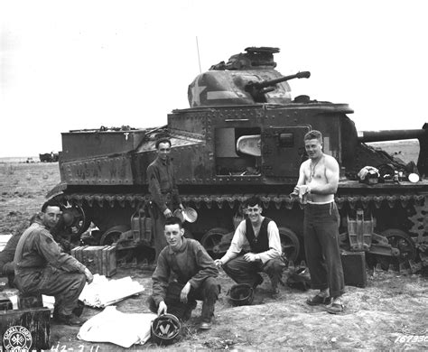 Photo M3 Medium Tank Number 309490 Of D Company 2nd