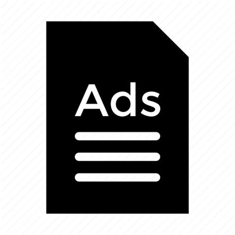 Advertisement Classifieds Newspaper Ads Paper Media Publishing Icon