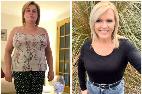 mum lost nearly half her bodyweight after gaining weight because of a health condition