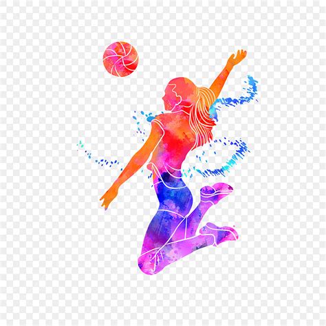 Vector Volleyball Vector Clipart Graphic Volleyball B