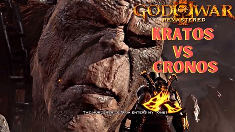 God Of War 3 Remastered Kratos Vs Cronos Ps4 1080p 60fps Youtube