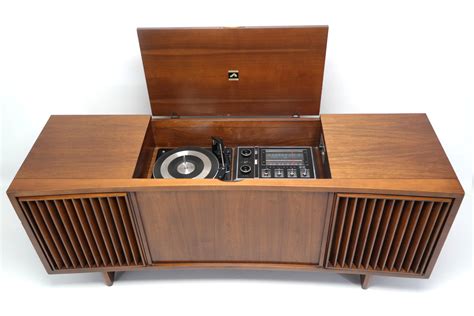 Mid Century Modern Rca Stereo Console 60s Mid Century Rca Record