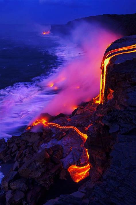 Lava Falls Hawaii Nature Photography Nature Beautiful Nature