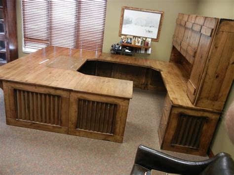 Rustic Office Desk Rustic Home Office Omaha By