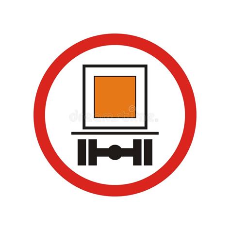 Prohibiting Traffic Sign Stock Vector Illustration Of Circle 107302545