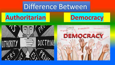 Sociology Difference Between Authoritarian And Democracy Youtube
