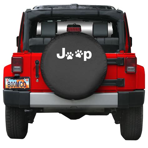 Boomerang Enterprises Jeep Paw Print Logo Tire Cover For 87 18 Jeep