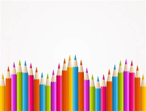 Rainbow Pencils Pattern Stock Vector By ©cienpies 13121810
