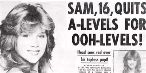 This Is Sam Fox At 16 She Started Posing Topless With Other Underaged