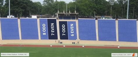 Duke Football Wallace Wade Stadium Seating Chart