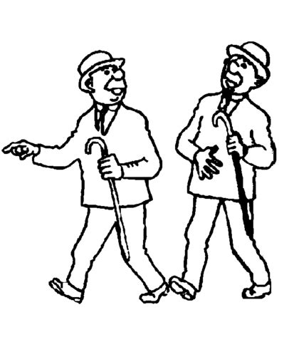 Two Brothers coloring page | SuperColoring.com
