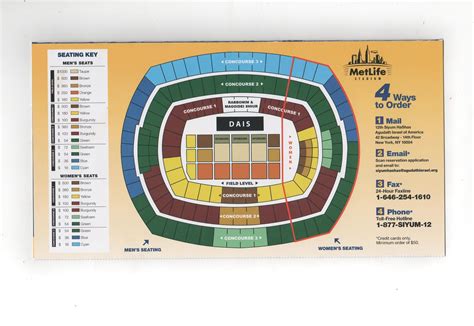 Metlife Stadium Concert Seating Chart