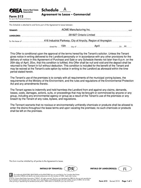 Orea Form 512 Fill Out And Sign Online Dochub