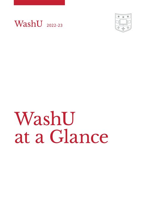 WashU at a Glance 2022-23 by Washington University Office of