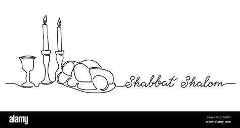 Shabbat Shalom Peaceful Sabbath Vector Poster Banner Background