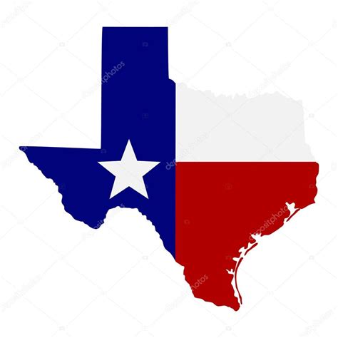 Map Of The Us State Of Texas Stock Vector By ©pavlentii 64241107