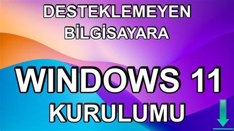 Desteklemeyen Bİlgİsayara Windows 11 YÜkleme Programsız 👉👉