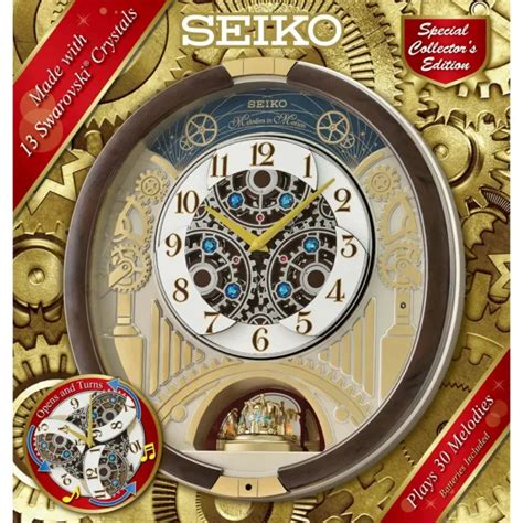 New Seiko Melodies In Motion 2020 Animated Musical Christmas Carol Wall