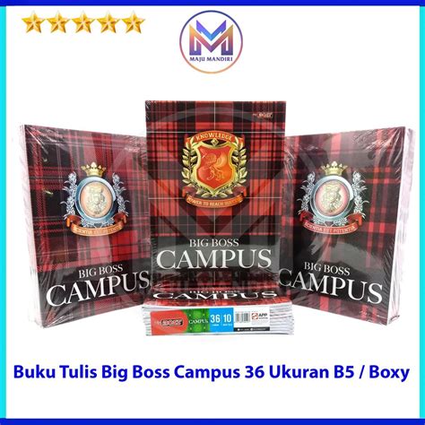 Buku Tulis Big Boss Campus Isi 36 Lembar Ukuran B5 / Boxy Campus 36