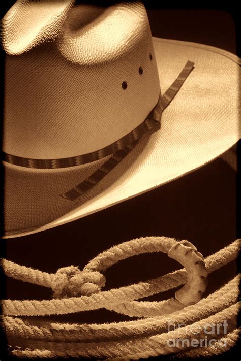 Cowboy Hat And Lasso Photograph By American West Legend By Olivier Le