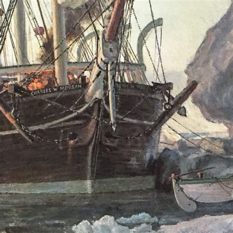 John Stobart Whaling In The Arctic The Charles W Morgan In 1884