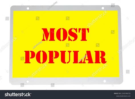 Most Popular Sign Most Popular Poster Stock Photo 2145796735 Shutterstock