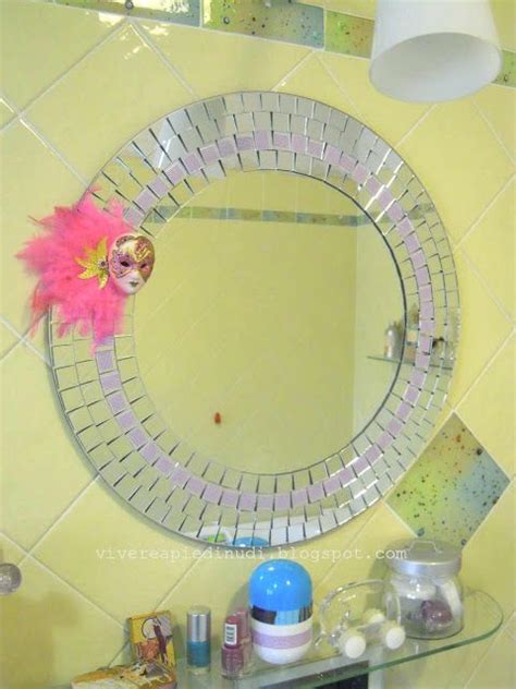 Second, the tape patterns are so cute and colorful! DIY mirror decor with washi tapes | Specchi decorativi ...