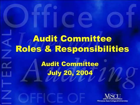 Ppt Audit Committee Roles And Responsibilities Powerpoint Presentation