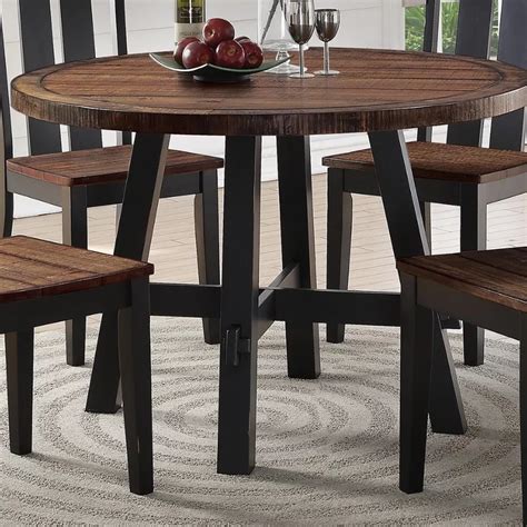 Whyte 48 Solid Wood Dining Table Round Wooden Dining Table Wooden