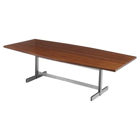Jules Wabbes Tonneau Table In Solid Wenge For Sale At 1stdibs