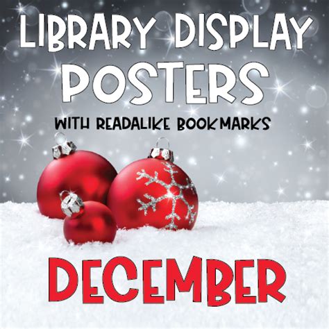 December Display Signs With Readalike Bookmarks Mrs Readerpants
