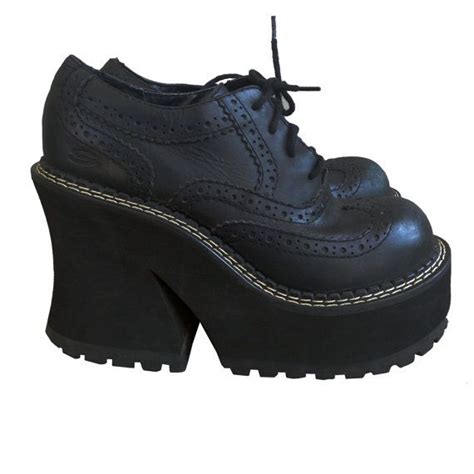 Reserved 90s Black Chunky Skechers 90s Chunky Shoes 90s Wingtip